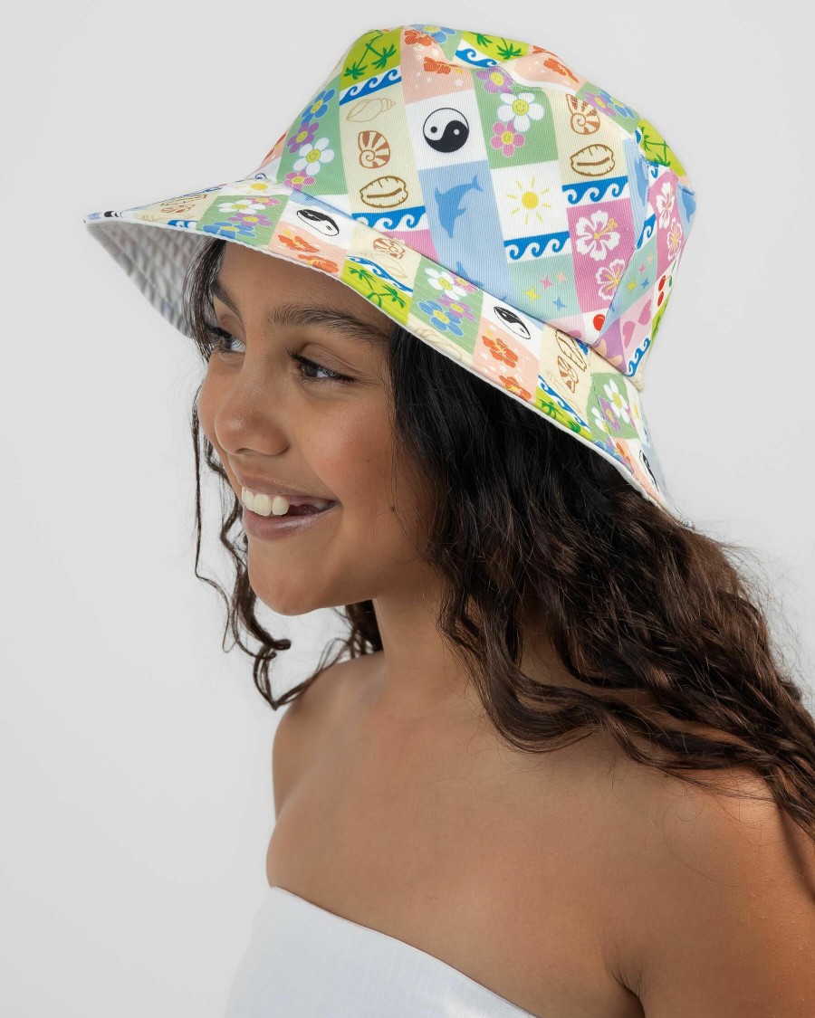 Kids * | Ava And Ever Top Sellers Girls' Coconut Bucket Hat