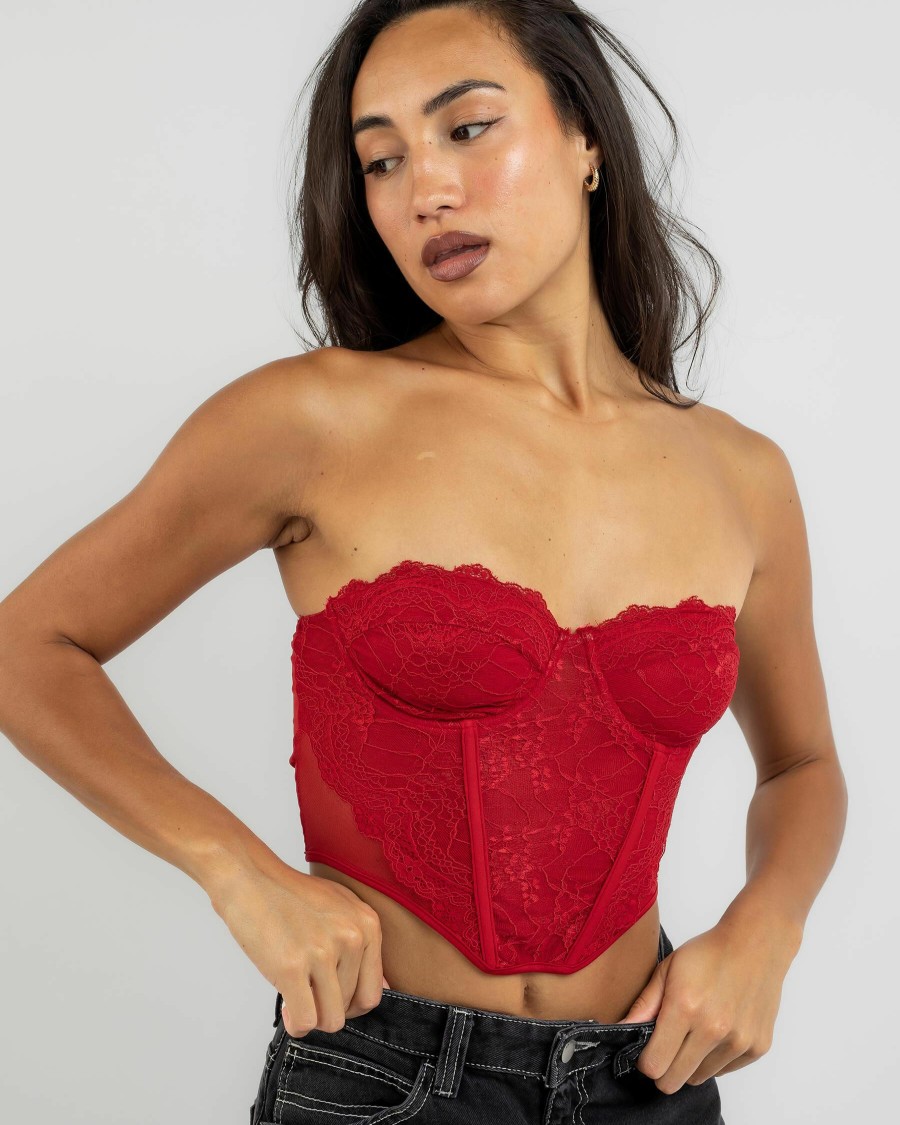 Womens * | Ava And Ever Original Giana Lace Corset Top