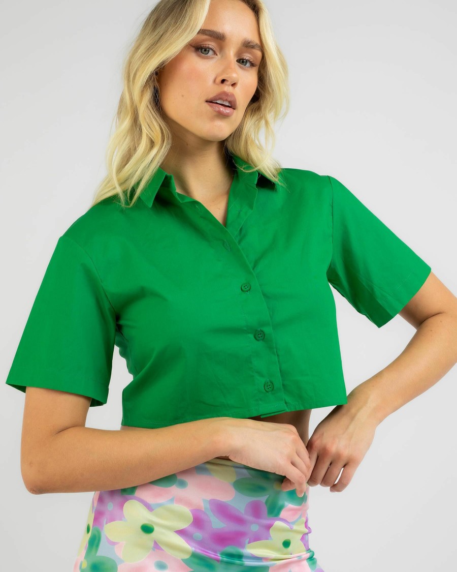 Womens * | Ava And Ever Online Iris Short Sleeve Shirt