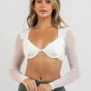 Womens * | Ava And Ever Lower Prices Immy Long Sleeve Ultra Crop Top