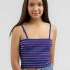 Kids * | Ava And Ever Attractive Girls' Retro Stripe Top