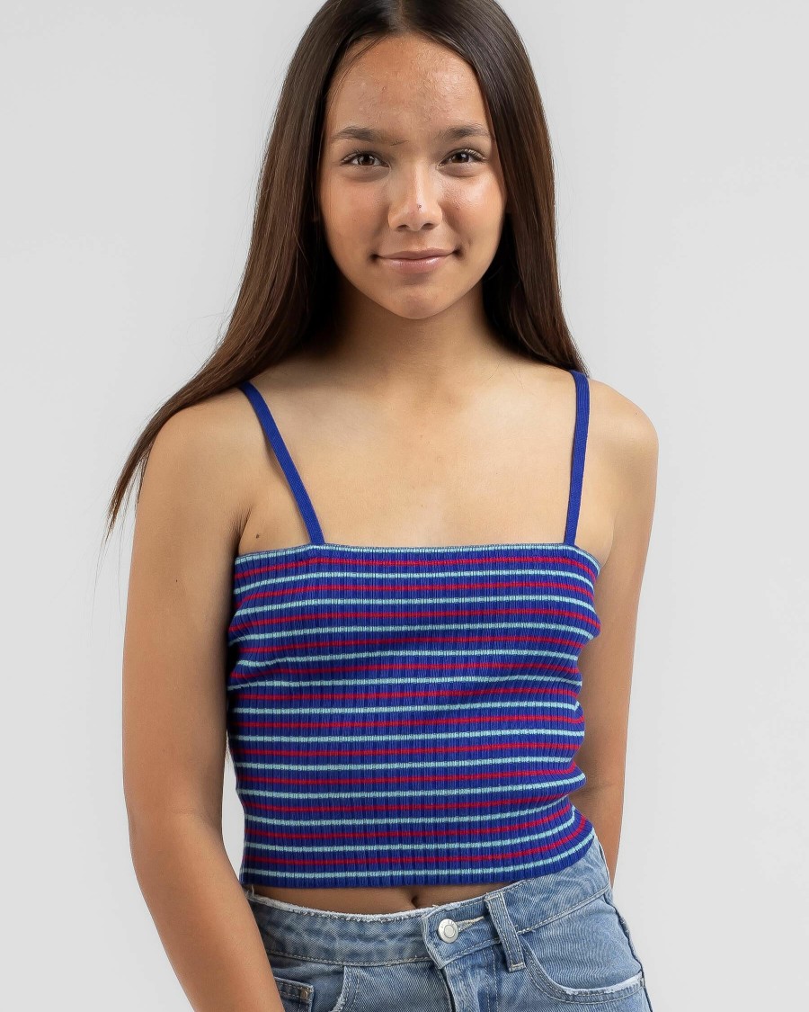 Kids * | Ava And Ever Attractive Girls' Retro Stripe Top