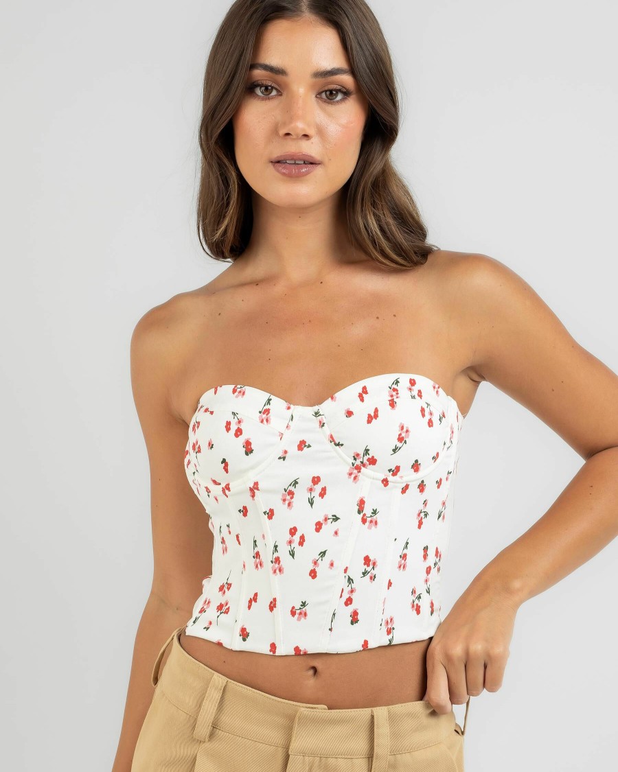 Womens * | Ava And Ever 100% Guarantee Poppy Corset Top