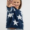 Kids * | Ava And Ever Original Girls' Cowboy Crew Neck Knit Jumper