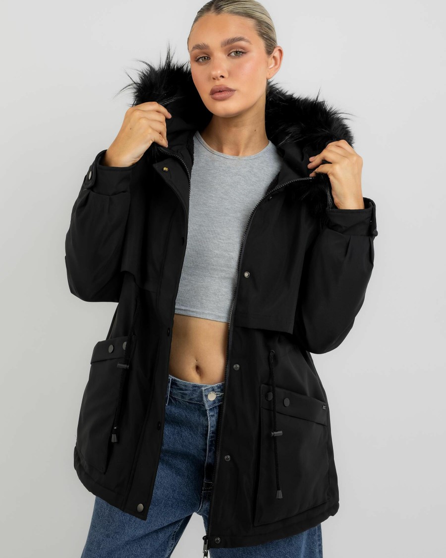 Womens * | Ava And Ever Fashion Everest Anorak Jacket