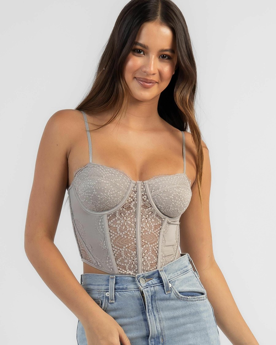 Womens * | Ava And Ever Attractive Waldorf Lace Corset Top