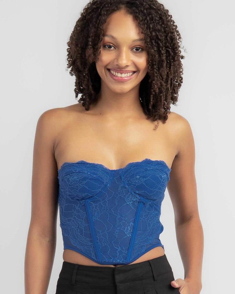 Womens * | Ava And Ever Exclusive Giana Lace Corset Top