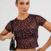 Womens * | Ava And Ever Outlet Sale Poppy Mesh Baby Tee