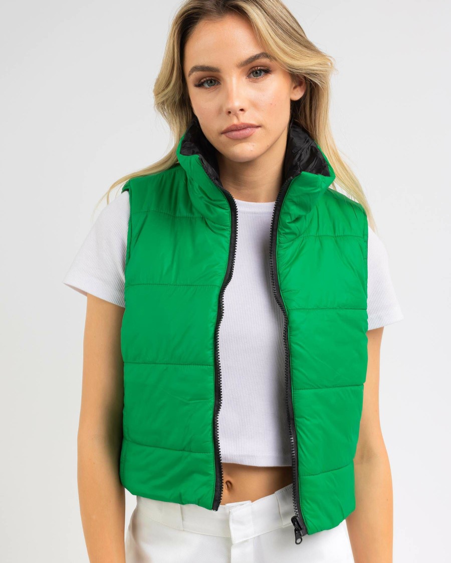 Womens * | Ava And Ever Opening Sales Whistler Reversible Puffer Vest