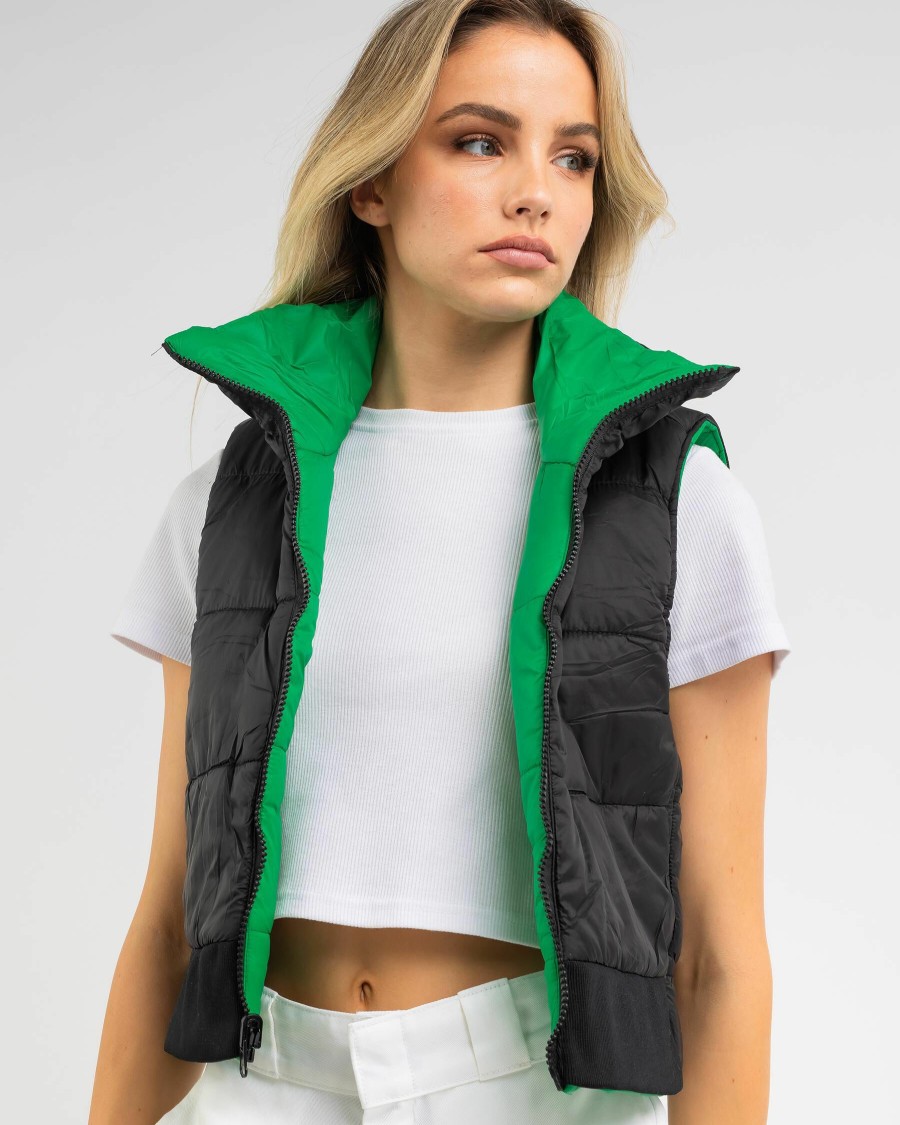 Womens * | Ava And Ever Opening Sales Whistler Reversible Puffer Vest