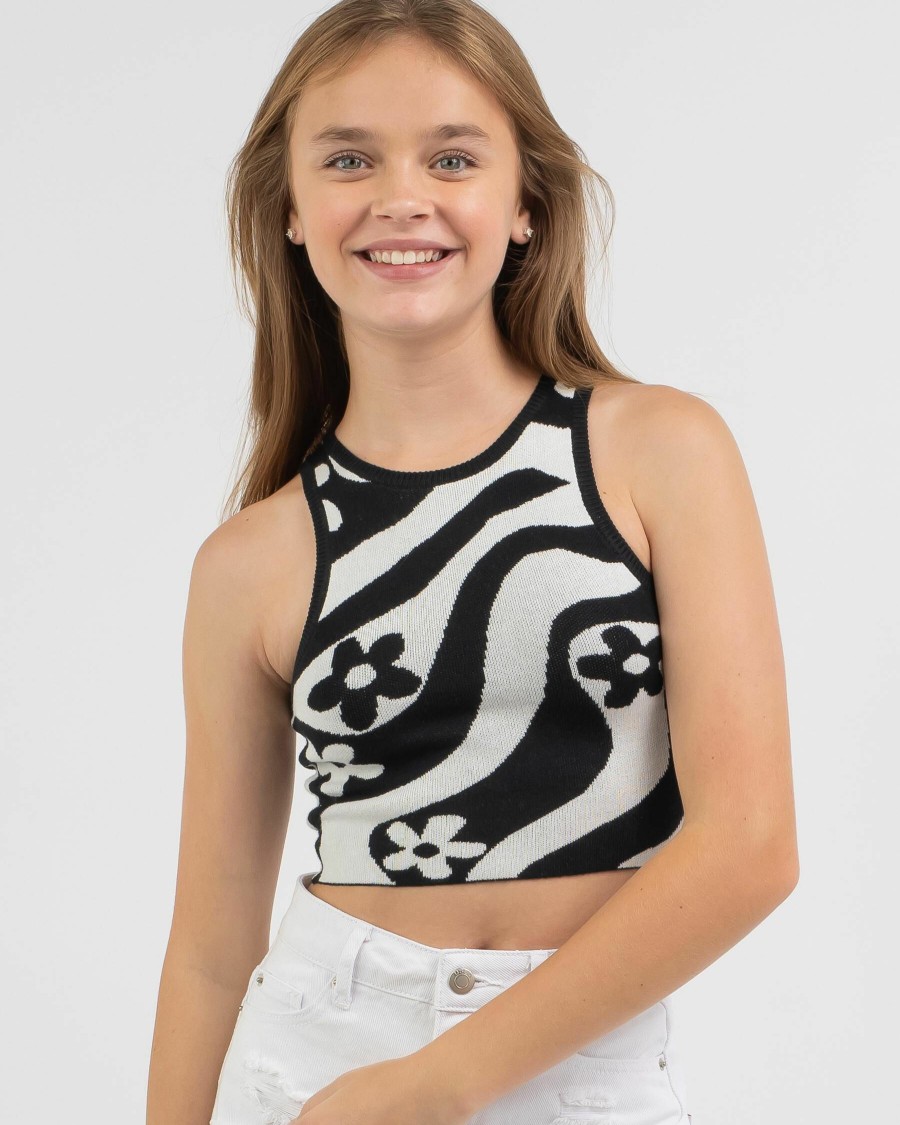 Kids * | Ava And Ever Latest Girls' Uptown Girl Knit Top