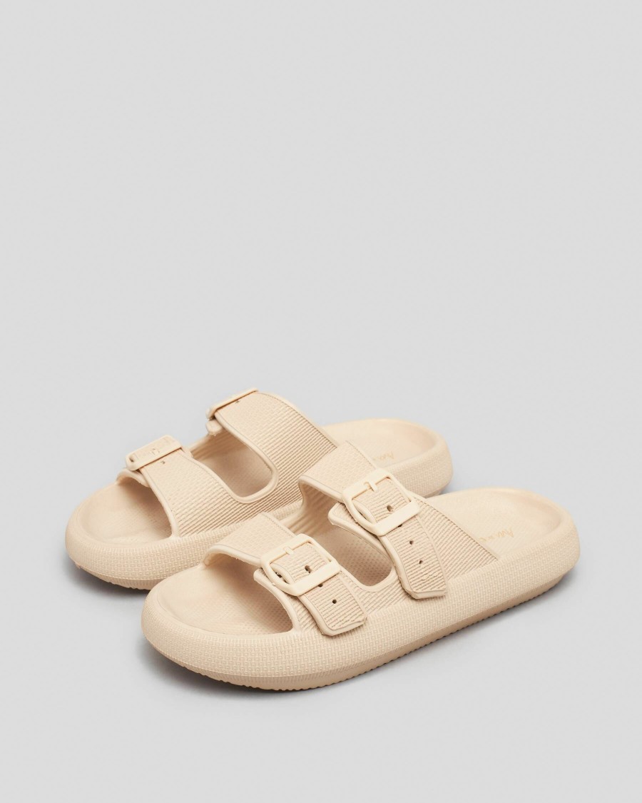 Womens * | Ava And Ever Clearance Sale Cove Double Buckle Slides