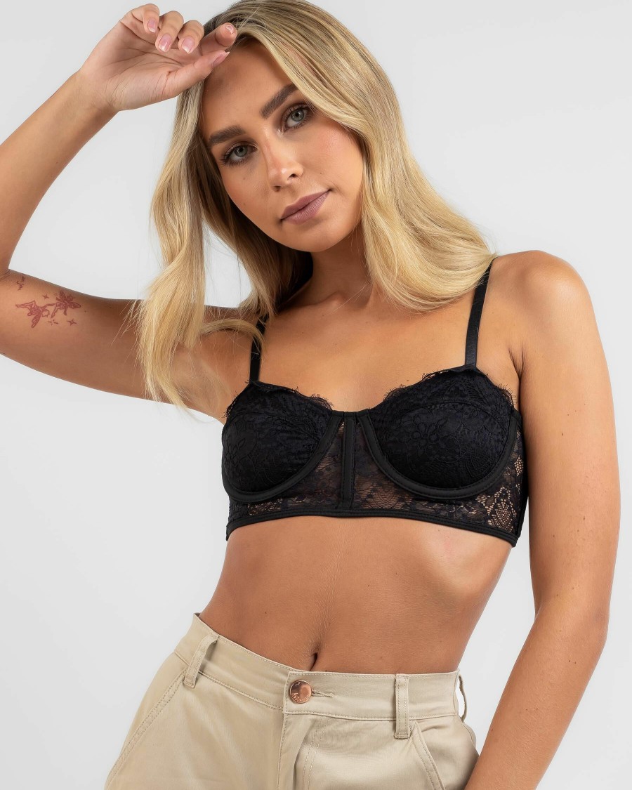 Womens * | Ava And Ever Hot Sell Waldorf Lace Crop Top