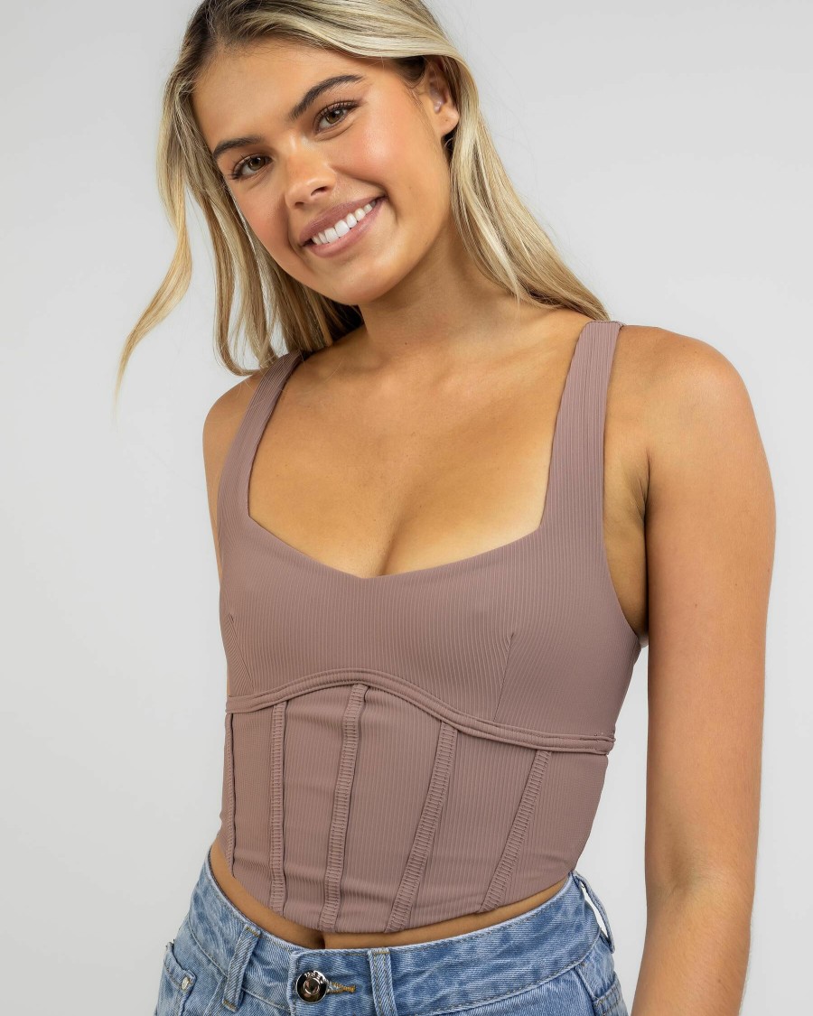 Womens * | Ava And Ever Closeout Sale Kimmy Corset Top