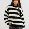 Kids * | Ava And Ever Clearance Sale Girls' Hawk Stripe Crew Neck Knit Jumper