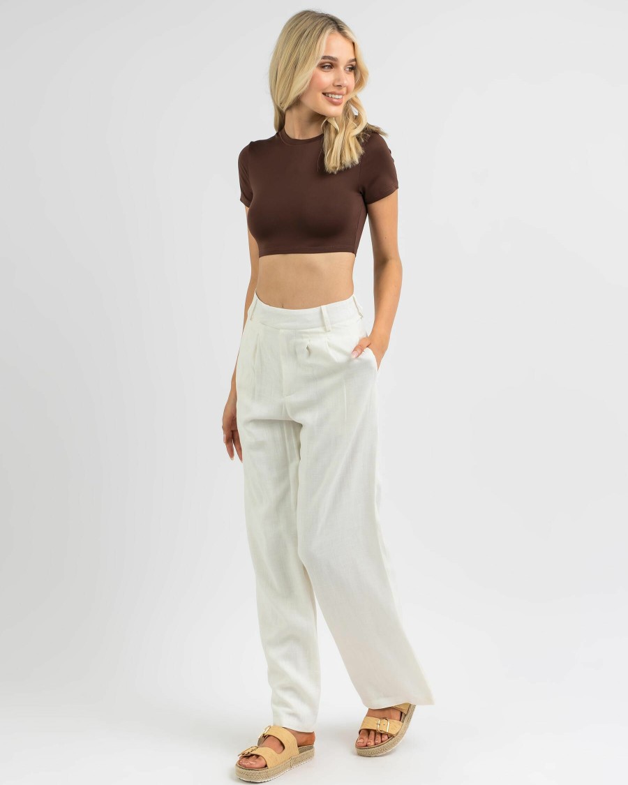 Womens * | Ava And Ever Closeout Sale Ultra Crop Baby Tee