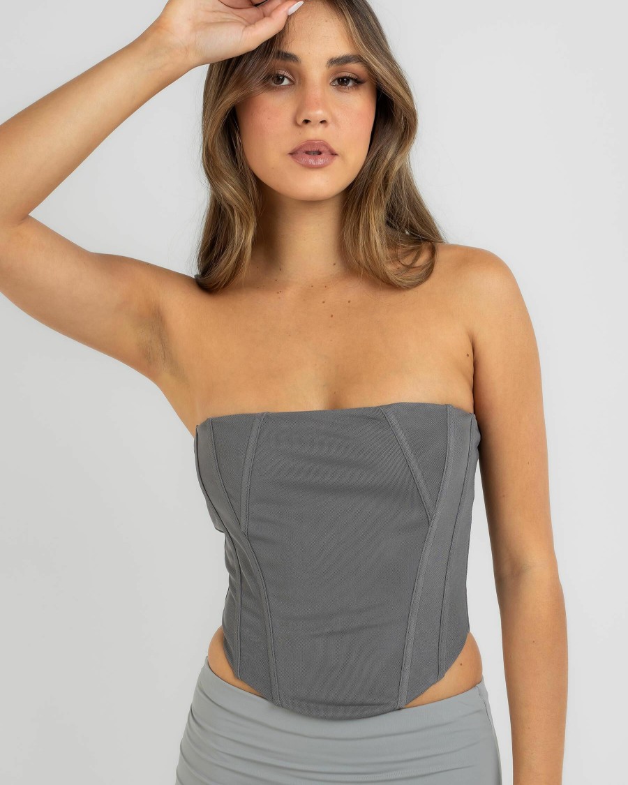 Womens * | Ava And Ever Attractive Anwar Mesh Corset Top