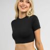 Womens * | Ava And Ever Exclusive Design Ultra Crop Baby Tee