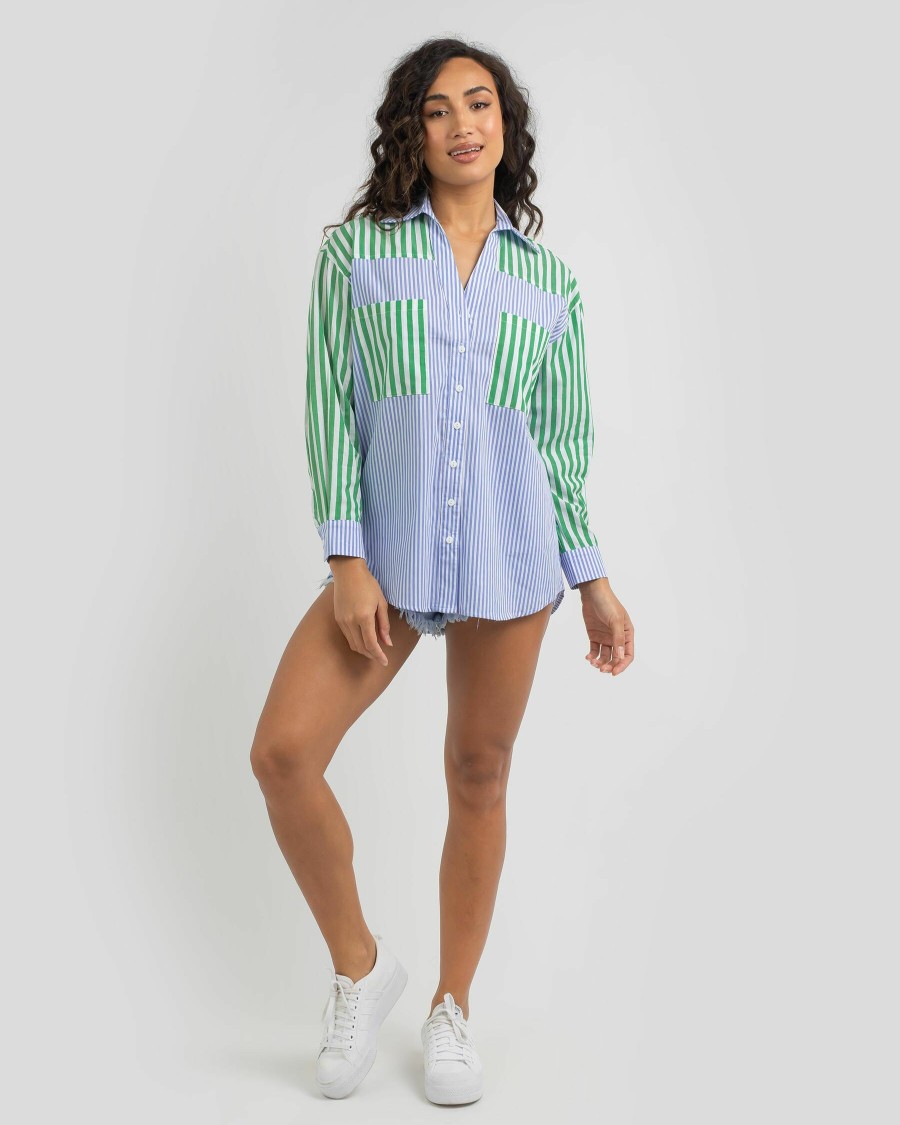 Womens * | Ava And Ever Good Quality Riri Stripe Shirt