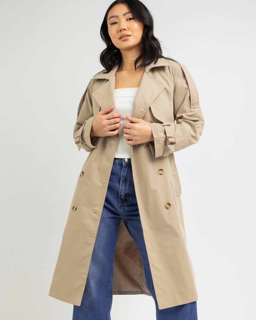 Womens * | Ava And Ever Attractive Bass Trench Coat