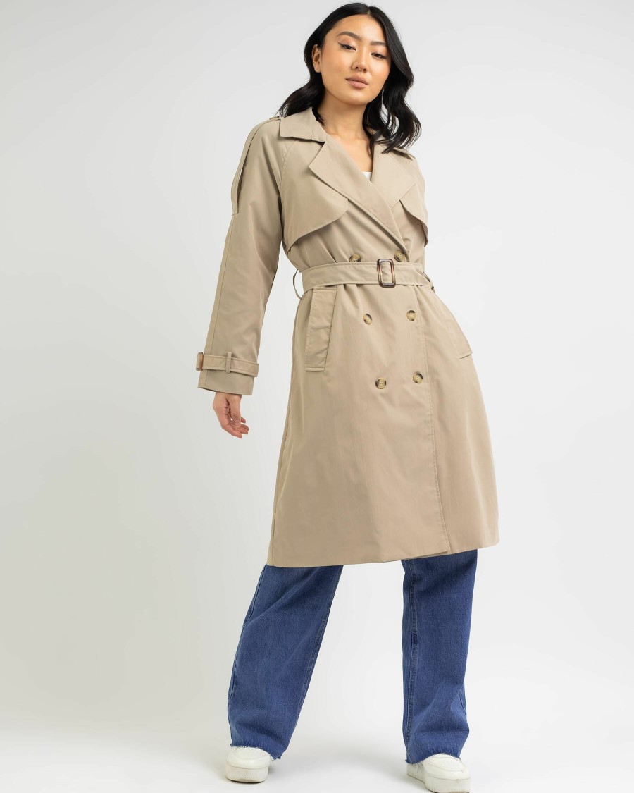 Womens * | Ava And Ever Attractive Bass Trench Coat